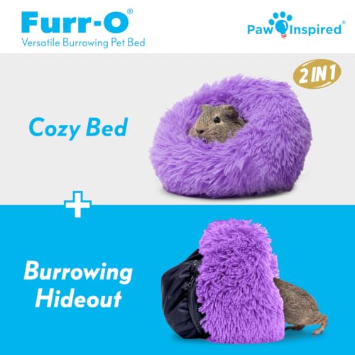 Furr O Burrowing Pet Bed Enrichment (Purple)
