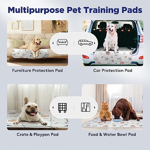 Washable Pee Pads for Dogs (Gray / 48X48 (2 Packs))