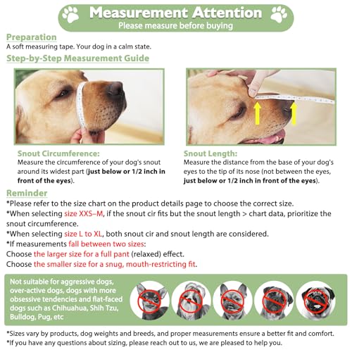 Dog Muzzle Patented Soft Mesh Muzzle for Scavenging (L-(Snout:11"-12¼"))