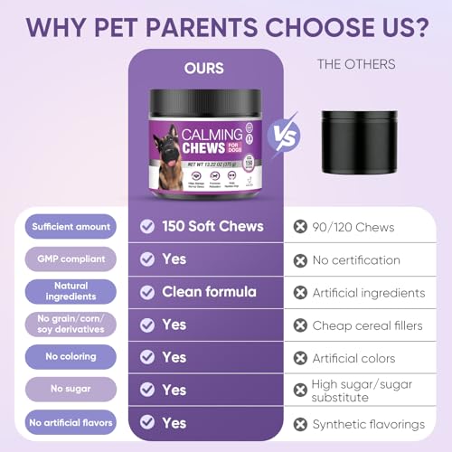 Calming Chews for Dogs 150pc Dog Calming Treat and Bites with Melatonin (150 pcs)