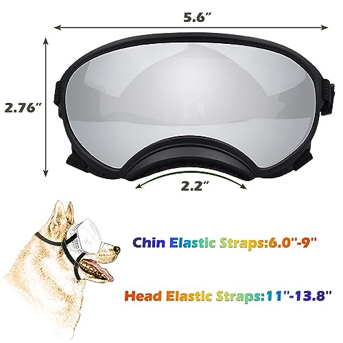 Medium Dog Sunglasses with Adjustable Strap UV Protection