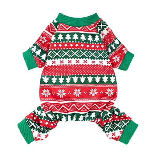 Dog Christmas Outfit (Christmas-Stripes / Small)