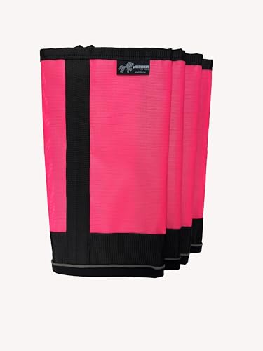 Warrior Fly Boots for Horses (Goliath Warrior / Neon Pink)