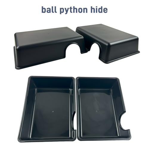 Humid Hideout Cave for Reptiles (Black / Large (1 Count))