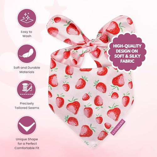 Luxury Dog Bandanas (Strawberry / Small)