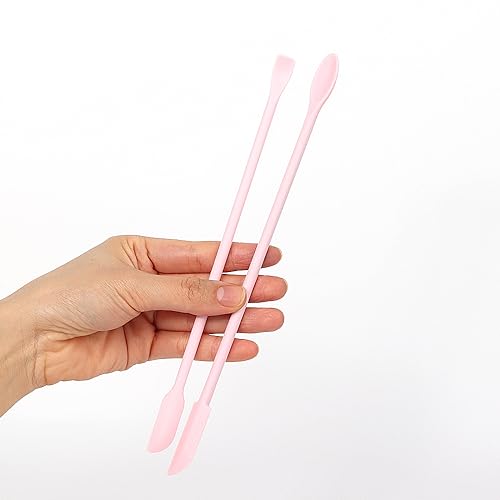 2Pcs Pink Reptile Feeding Spoon
