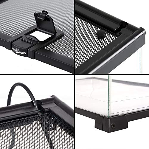 Full Glass 15 Gallon Reptile Tank (20"W X 12"D X 14"H (15 Gallon))