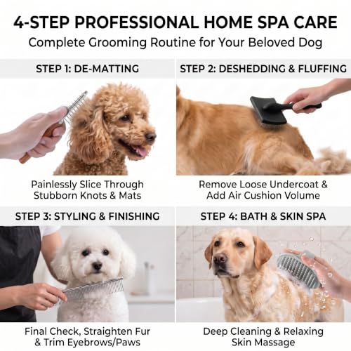 Slicker Brush for Dogs (Black)