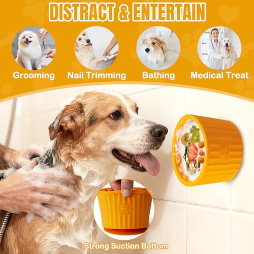 Dog Lick Bowl (M-L / Orange)