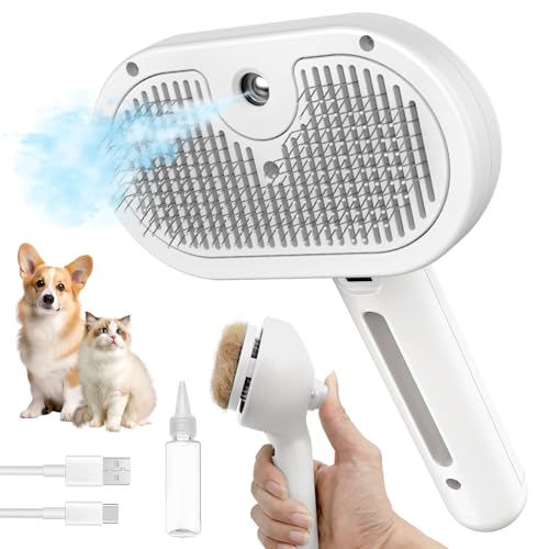 Dog Brush for Shedding (White)