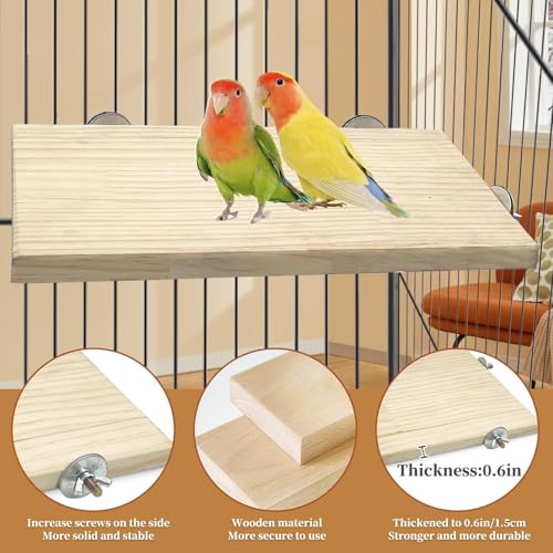11.8 x 7.8 Inches Large Bird Perch (11.8x7.8in,2PCS)