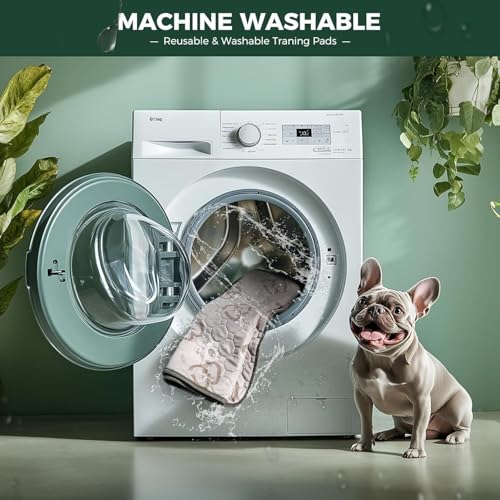 Washable Pee Pads for Dogs (Khaki / 18" x 29" (2 Packs))