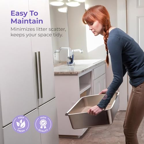 Stainless Steel Cat Litter Box (X-Large)