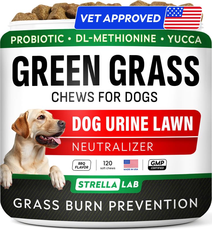 Dog Pee Grass Chews (Green Grass / 120Ct (BBQ))