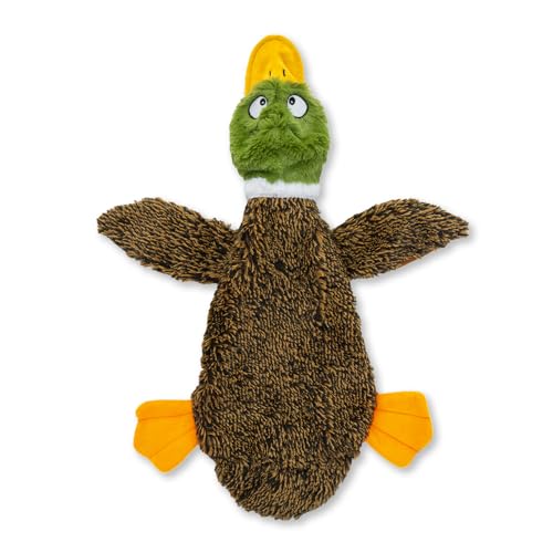 2-in-1 Fun Skin Stuffless Dog Toy - Wild Duck, Large (Brown/Wild Duck / Large)