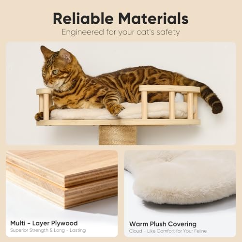 Cat Wall Shelves (Beige-2)