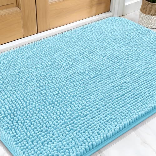 Dog Door Mat for Muddy Paws 32x20 (Blue / 32" X 20")