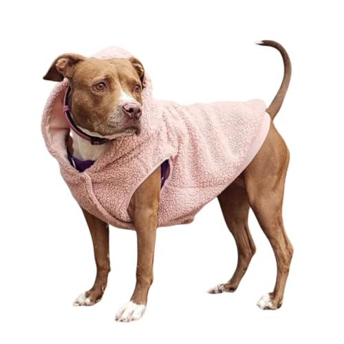 Sherpa Fleece Dog Jacket (Pink / 3XL)