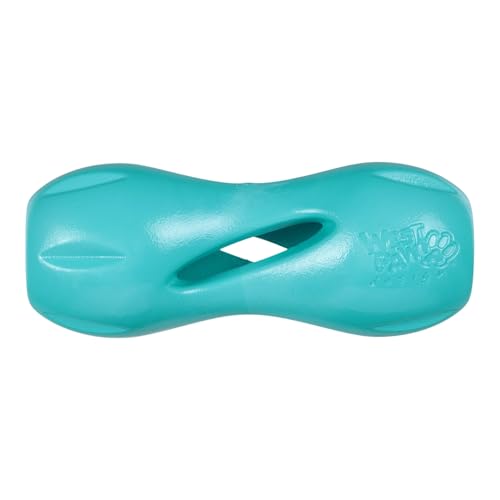 Qwizl Durable Zogoflex Dog Puzzle Toy for Mental Stimulation (Small / Teal)