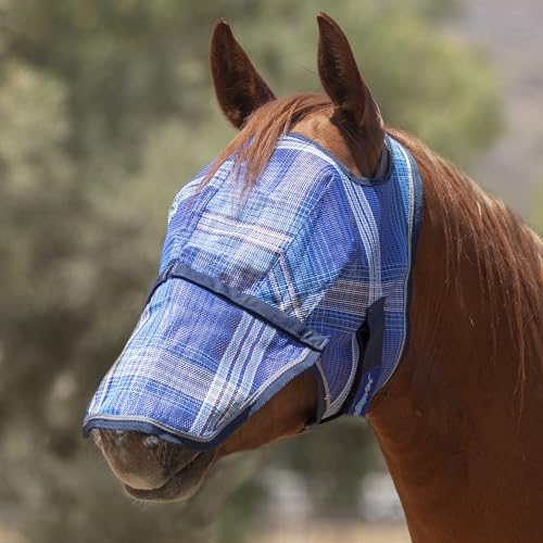 Kensington Signature Fly Mask w (XL (Large Horse) / 181-Kentucky Blue)
