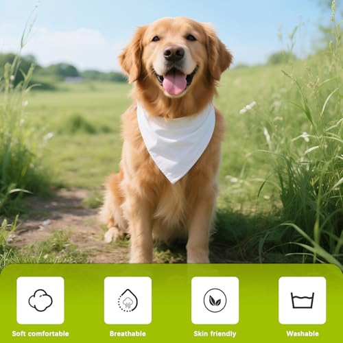 30 PCS Sublimation Blank Dog Bandana (Pet Scarf *30pcs)