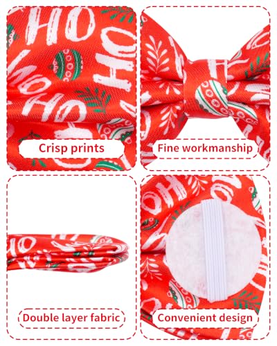 10 Pack Dog Bowties Holiday XL for Extra Large Dogs Sliding Collar (L/XL)