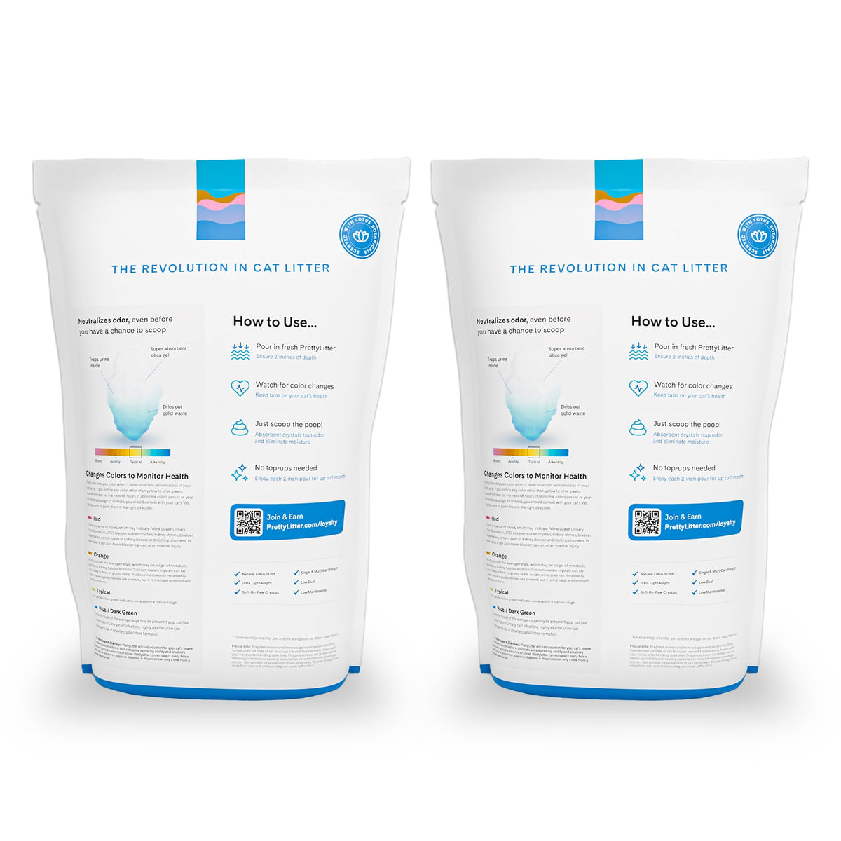 PrettyLitter Health Monitoring Cat Litter (6 LB (Pack of 2))