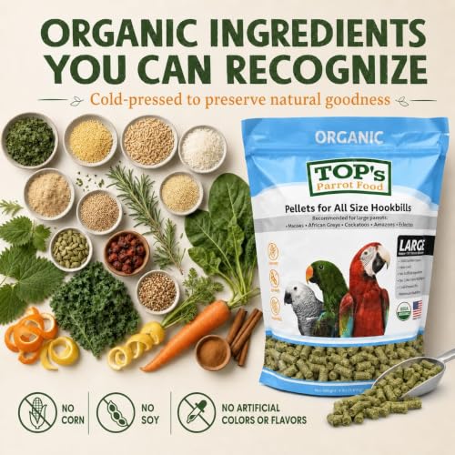 TOP's Parrot Pellets 10 lb (Large Pellets / 10 Pound (Pack of 1))