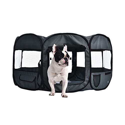 AmazonBasics Foldable Octagonal Indoor (Grey / 45")