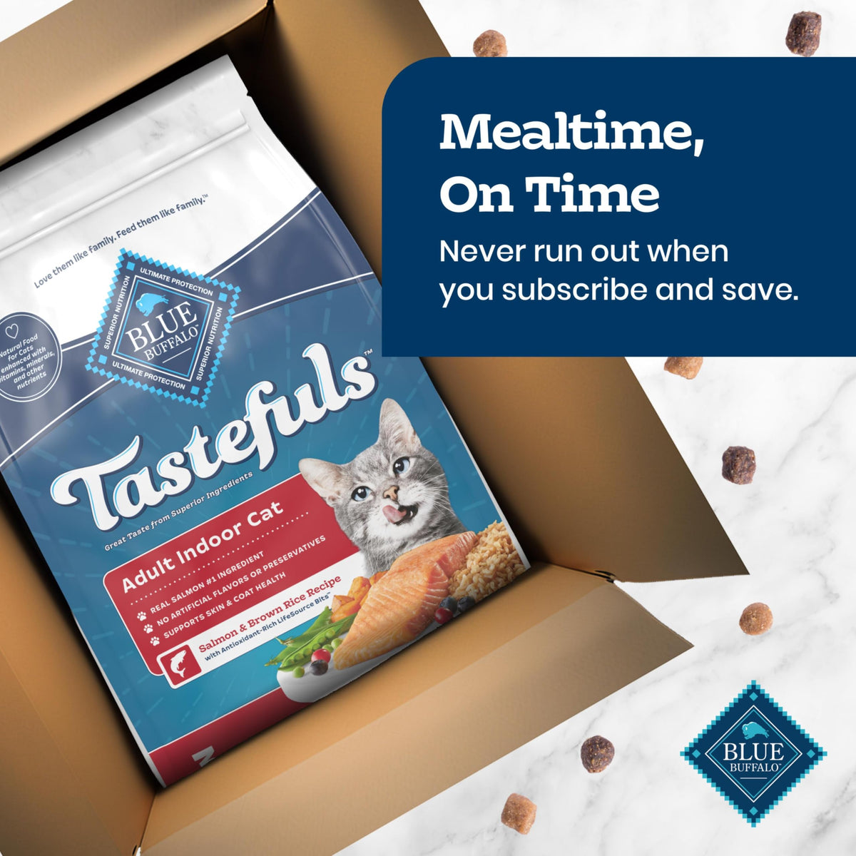 Tastefuls Salmon Adult Indoor Dry Cat Food (7 Pound (Pack of 1))