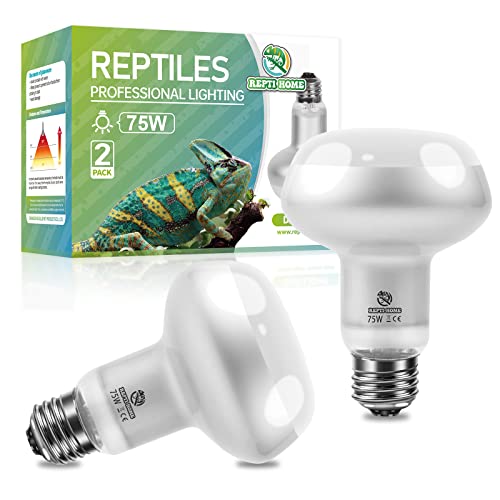 Reptile Heat Lamp 2Pack 75W (Intense Light / 2*75)