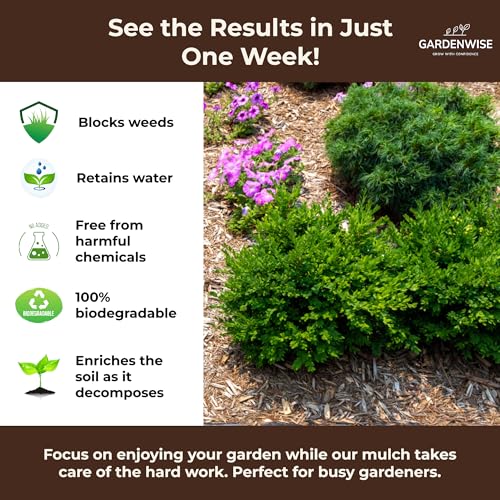 Premium Organic Wood Mulch for Gardens (0.5 CF - 14 L - 15 QTS / Organic Wood Mulch)