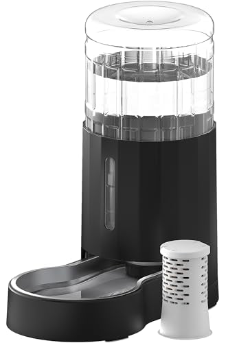 Gravity Dog Water Bowl Dispenser (Black / 8L+Filter)
