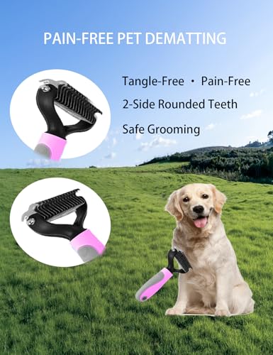 Dog Cat Grooming Kit (Pink 6 Kits)