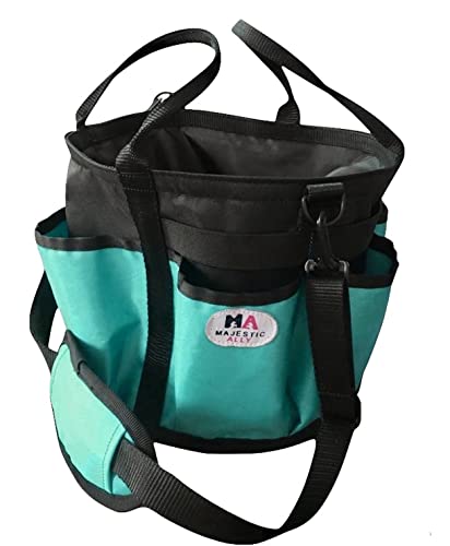 horse Grooming Organizer Tote Bag (Turquoise)