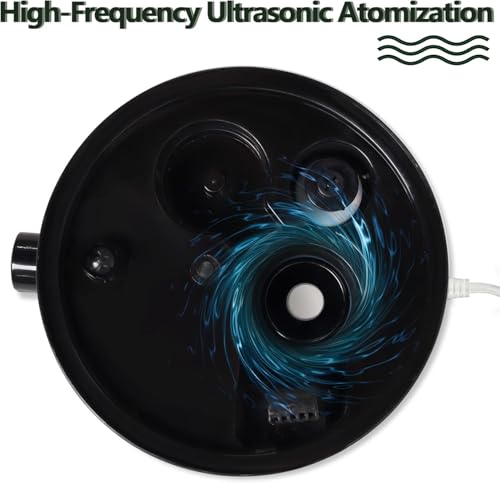 4L Reptile Humidifier Fogger with Extended Hose (Black)