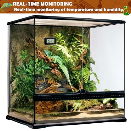 Reptile Thermometer and Humidity Gauge (2PCS Rectangular)