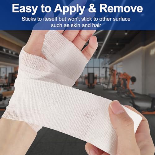24 Pack White Self Adhesive Bandage (White / 2 Inch)