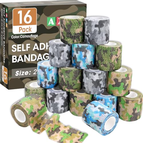 16 Pack Camo Self Adhesive Bandage Wrap (Camo / 2IN - 16Pack)
