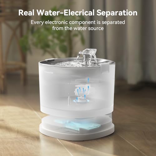 Pumpless Cat Water Elfin Fountain (White / Cordless | Standard)