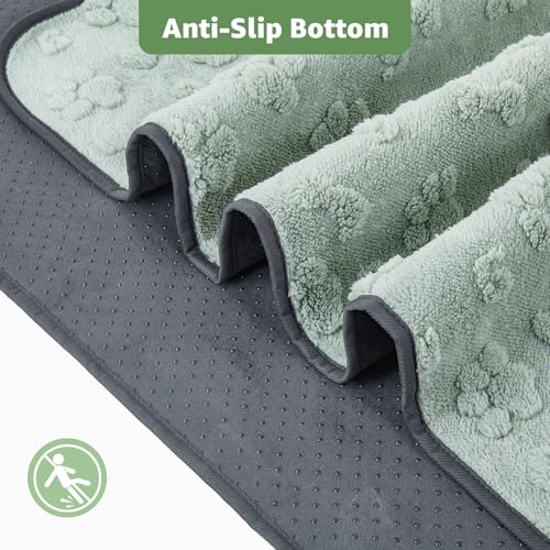 4 Pack Washable Pee Pads for Dogs (Green Dog Element / 30"x34"(Pack of 4))