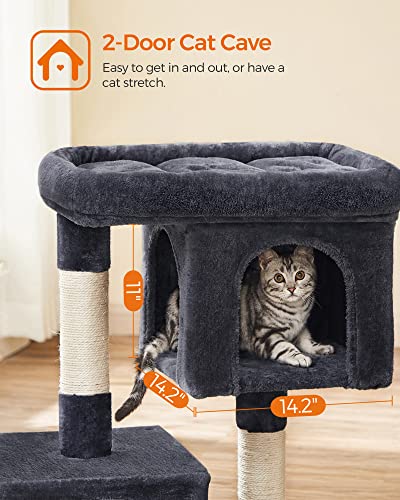 Cat Tree 33.1 (L (23.6"L x 15.7"W x 33.1"H) / Smoky Gray)