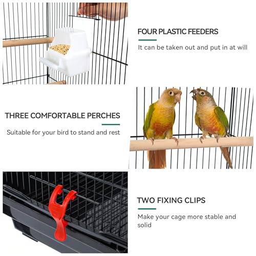 62 inch Metal Bird Cage (Black)