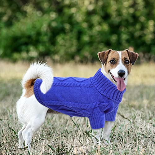 Small Dog Sweater for Small Dogs Boy (Small / Royal Blue)