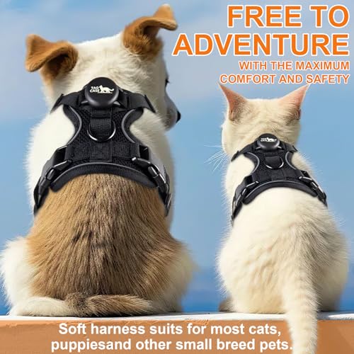 Cat Harness and Leash for Walking (XS / Black)