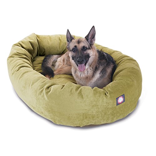 52 Inch Micro Velvet Calming Dog Bed Washable (Apple)