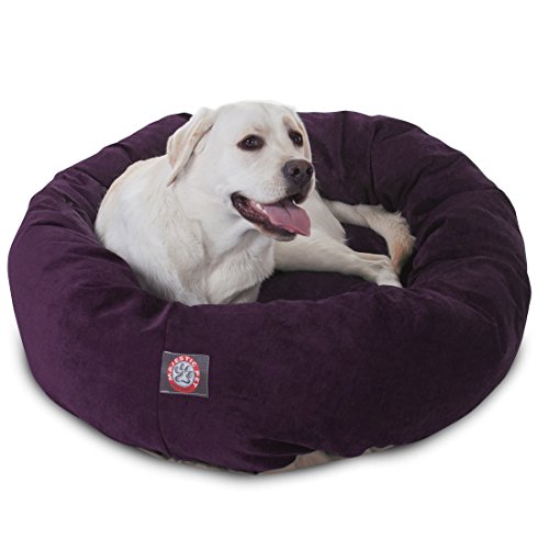 Micro Velvet Dog Bed (Aubergine)