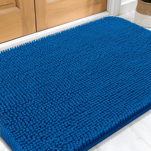 Dog Door Mat for Muddy Paws 32x20 (Deep Navy Blue / 32" X 20")