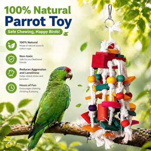 Large Parrot Cage Toy (Colorful1)