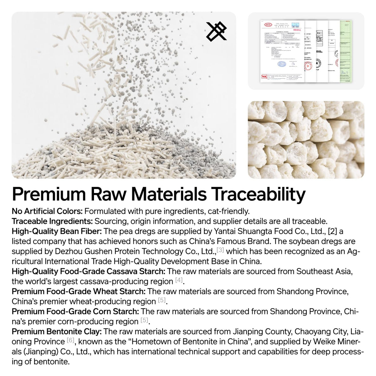 Tofu Cat Litter with Bentonite
